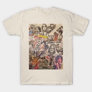 Rock 'n Roll Collage by Adison T-Shirt